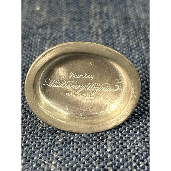 Vintage Shirley Pewter Miniature Owl Figurine Williamsburg Virginia 1 1/2” High - Picture 6 of 7